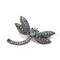 Dragonfly Rhinestone Brooch Two Pieces For Clothing DIY Crafts 2 Inch